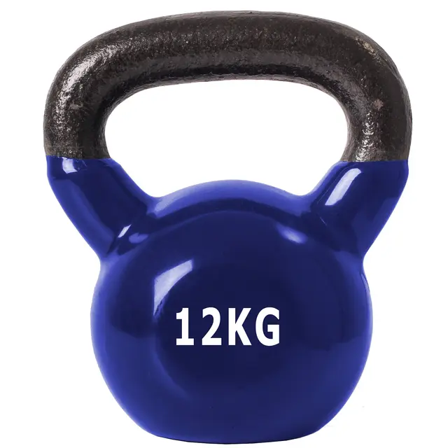 KETTLEBELL RECUBIERTAS EN GOMA CON AGARRE 12KG