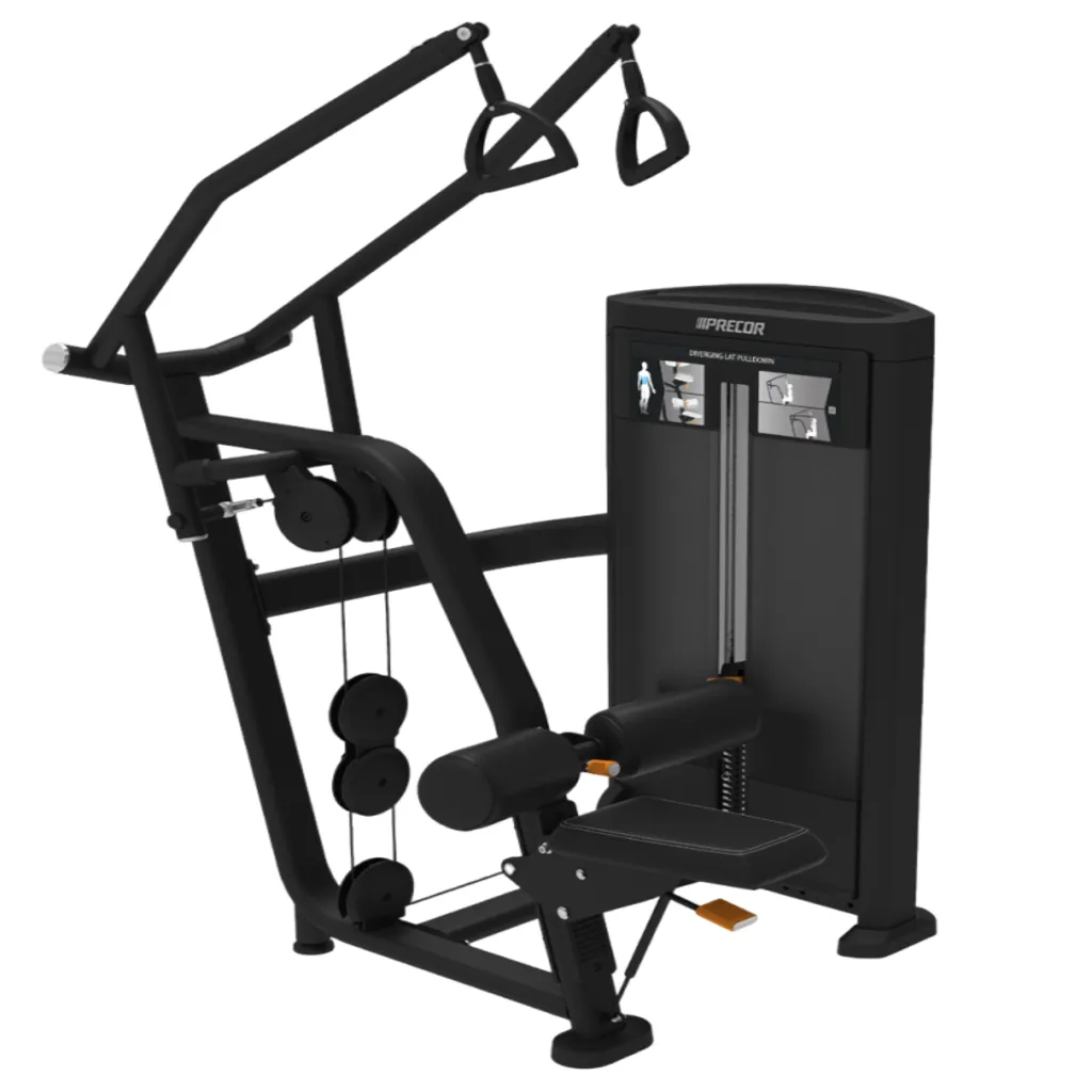 [RSL 314] DIVERGING LAT PULLDOWN W/BLACK UPHOLSTERY (PWRS314BKPTGBLKP)