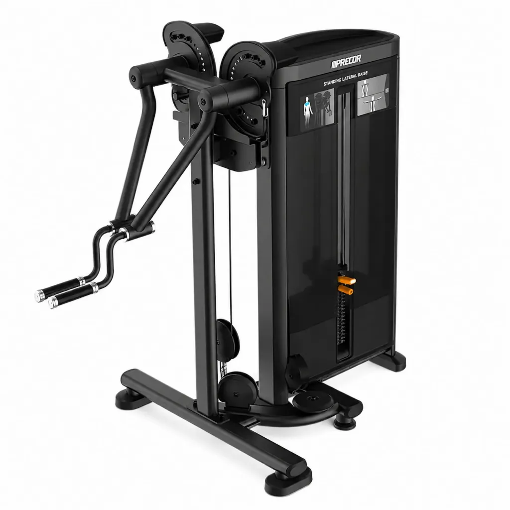 [RSL 502] STANDING LATERAL RAISE W/BLACK UPHOLSTERY (PWRS0502BKPTGP)