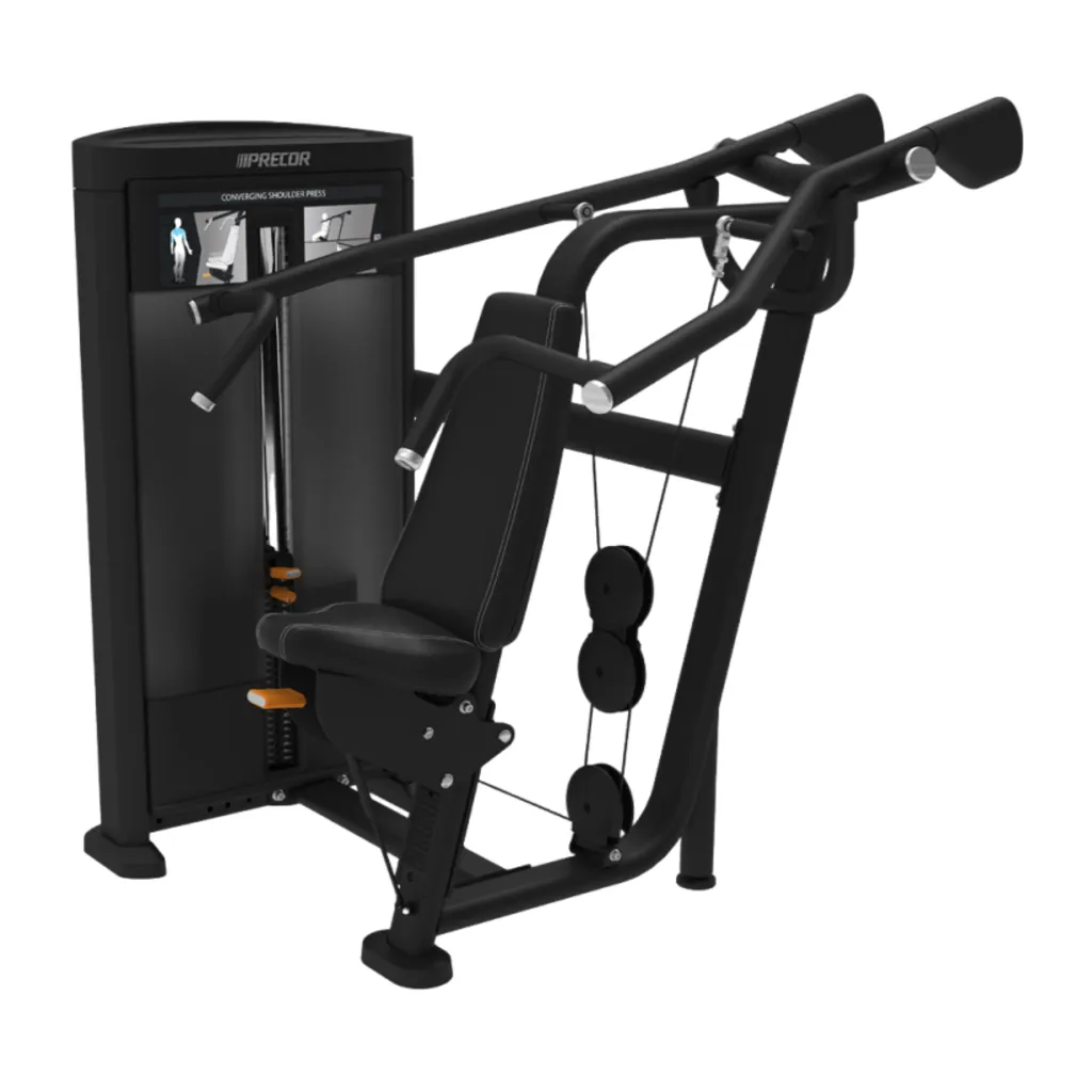 [RSL 515] CONVERGING SHOULDER PRESS W/BLACK UPHOLSTERY (PWRS515BKPTGBLKP)