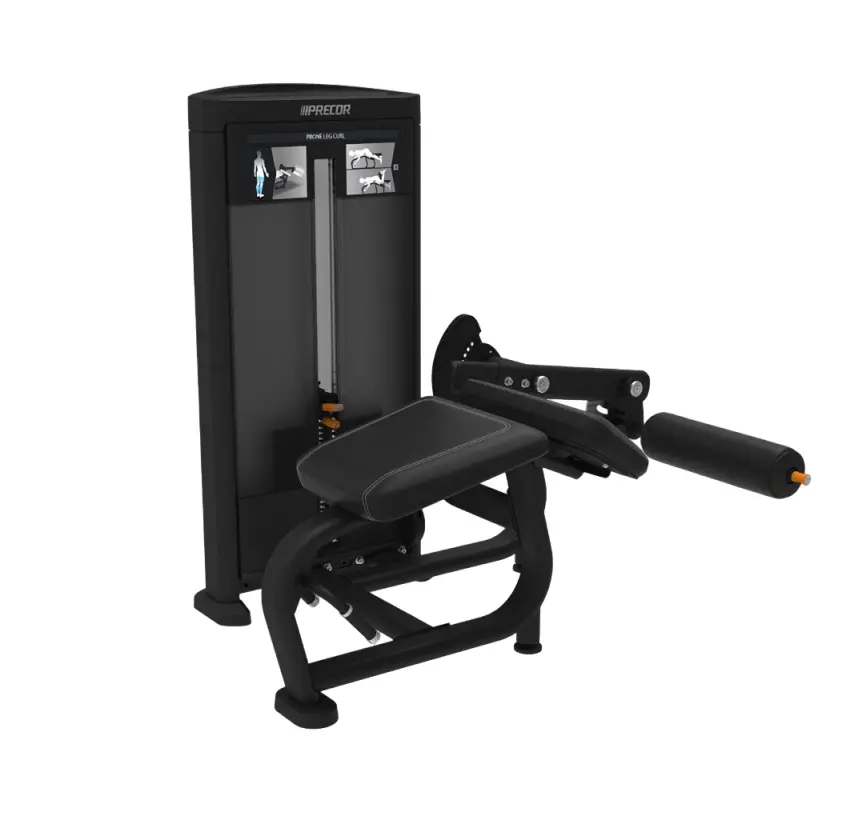 [RSL0606] PRONE LEG CURL W/BLACK UPHOLSTERY (PWRS606BKPTGBLKP)