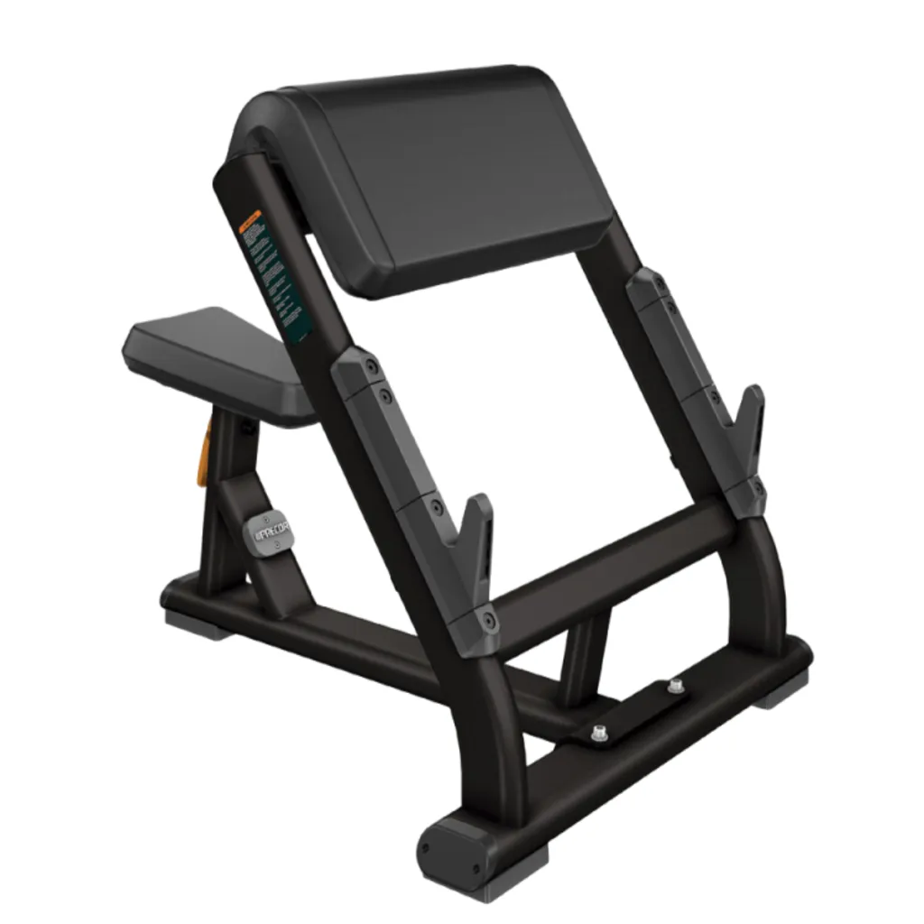 [DBR 202] PREACHER CURL BENCH W/BLACK UPHOLSTERY (PWSDBR202BKPBLK)