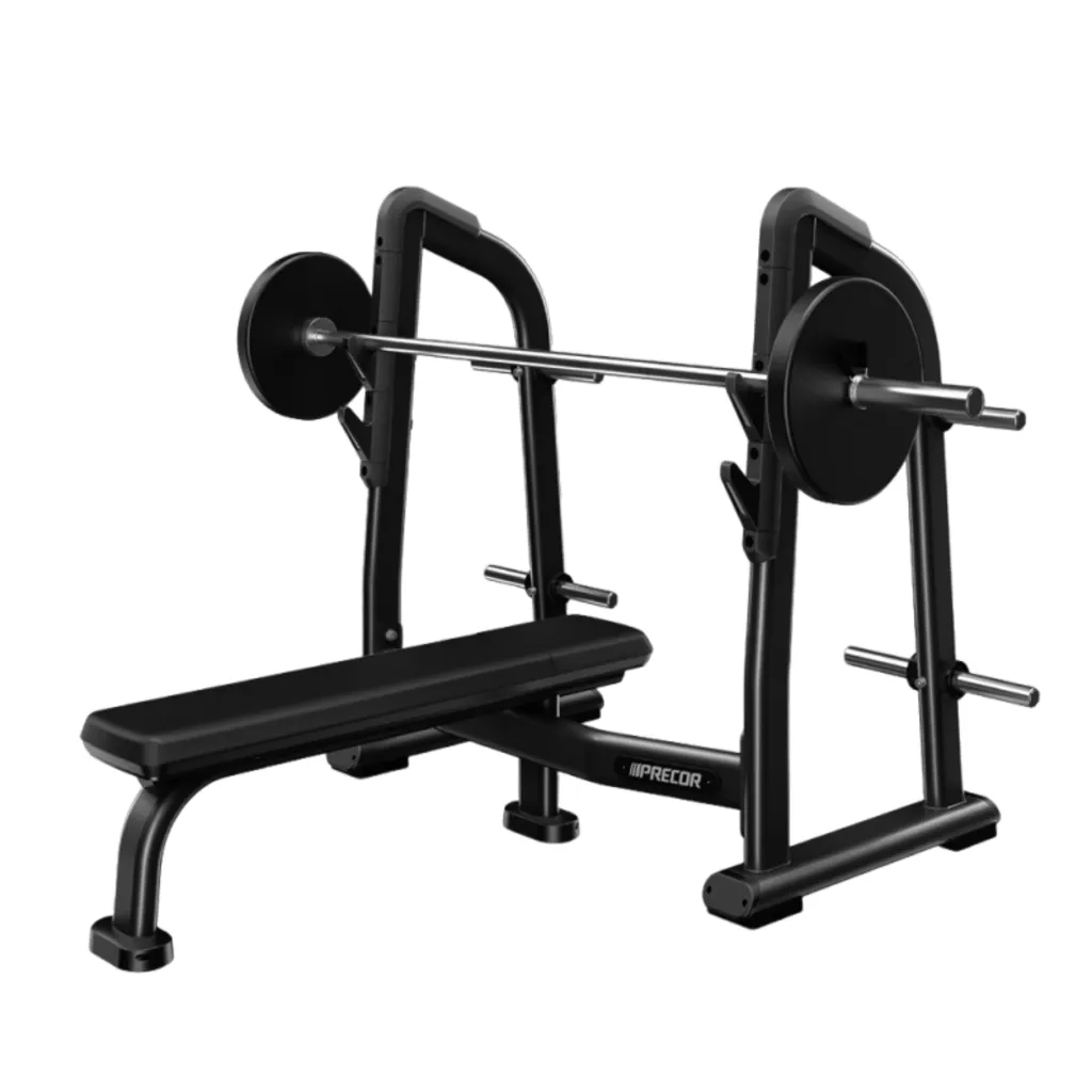 [DBR 408] OLYMPIC FLAT BENCH W/BLACK UPHOLSTERY (PWSDBR408BKPBLK)