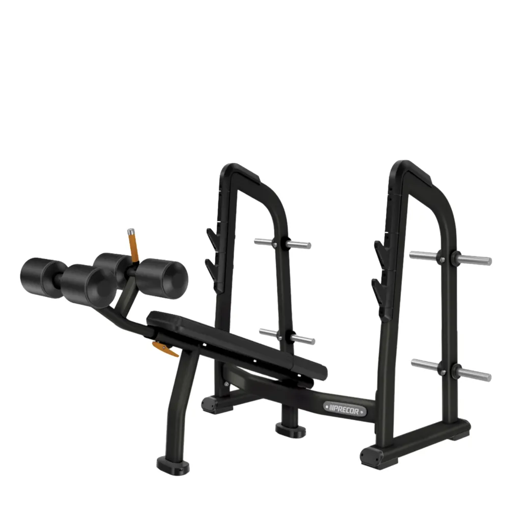 [DBR 411] OLYMPIC DECLINE BENCH W/BLACK UPHOLSTERY (PWSDBR411BKPBLK)
